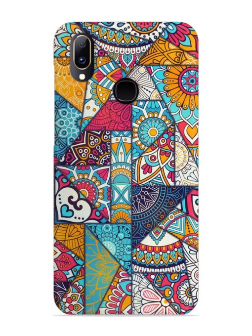 Patchwork Pattern Vintage Snap Case for Vivo V11 Zapvi