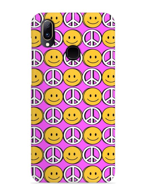 Smiley Face Peace Snap Case for Vivo V11 Zapvi