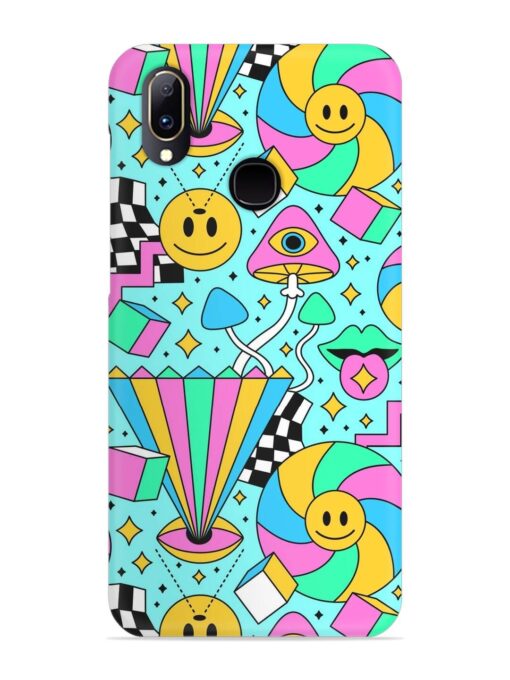 Trippy Rainbow 60S Snap Case for Vivo V11 Zapvi