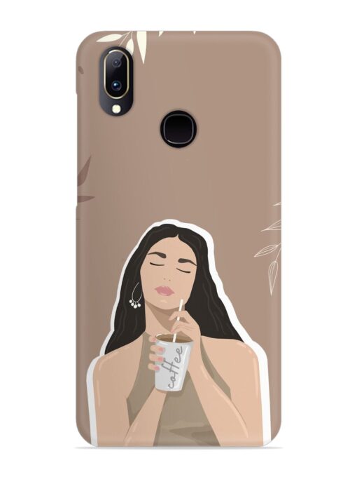 Girl With Coffee Snap Case for Vivo V11 Zapvi