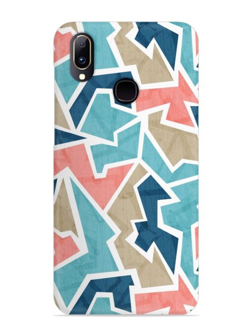 Vintage Geometric Triangle Snap Case for Vivo V11 Zapvi