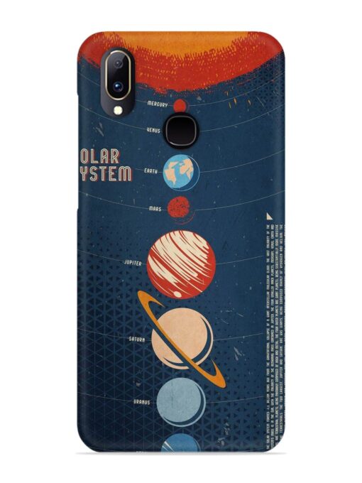 Solar System Vector Snap Case for Vivo V11 Zapvi