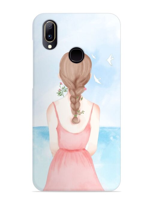 Watercolor Girl Vector Snap Case for Vivo V11 Zapvi