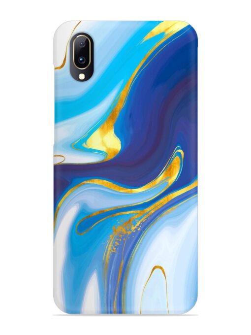 Watercolor Background With Golden Foil Snap Case for Vivo V11 Pro Zapvi