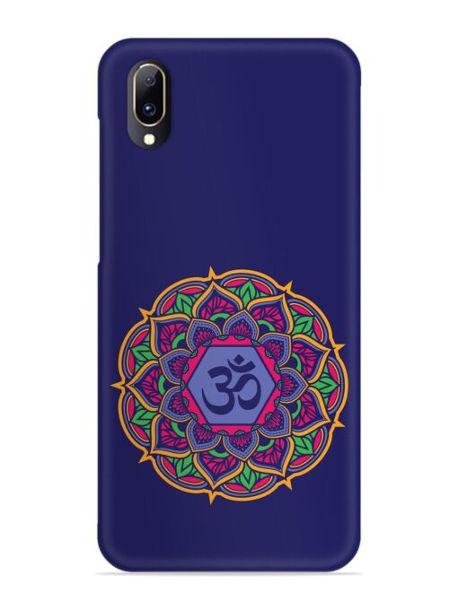 Om Mandala Art Blue Snap Case for Vivo V11 Pro Zapvi