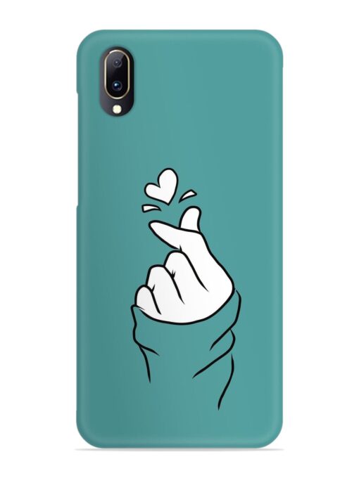 Korean Heart Sign Art Snap Case for Vivo V11 Pro Zapvi