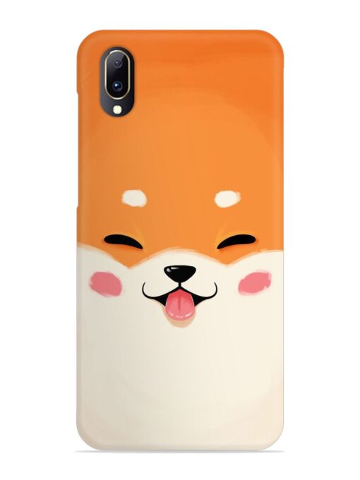 Cute Dog Face Vector Snap Case for Vivo V11 Pro Zapvi