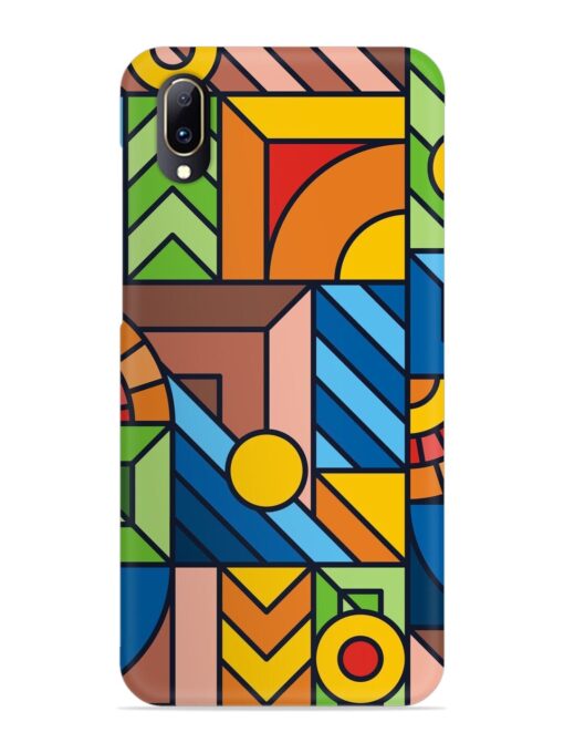 Colorful Geometric Snap Case for Vivo V11 Pro Zapvi