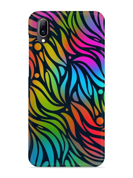 Abstract Leaf Design Snap Case for Vivo V11 Pro Zapvi