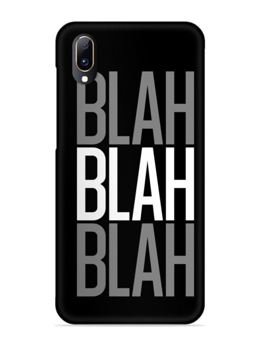 Blah Blah Blah Wallpaper Snap Case for Vivo V11 Pro Zapvi