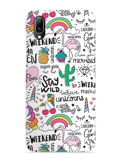 Unicorn Ice Cream Snap Case for Vivo V11 Pro Zapvi