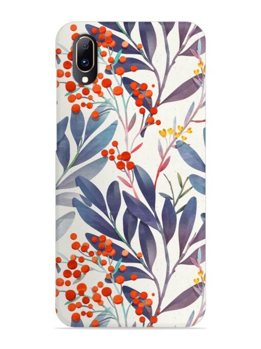 Seamless Floral Pattern Snap Case for Vivo V11 Pro Zapvi