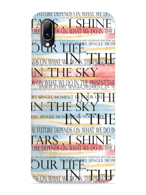 Seamless Slogans Pattern Snap Case for Vivo V11 Pro Zapvi