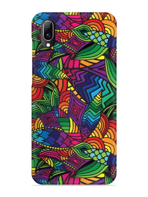 Abstract Multicolor Seamless Snap Case for Vivo V11 Pro Zapvi