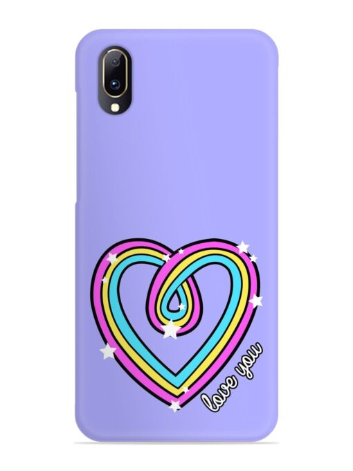 Colorful Rainbow Heart Snap Case for Vivo V11 Pro Zapvi