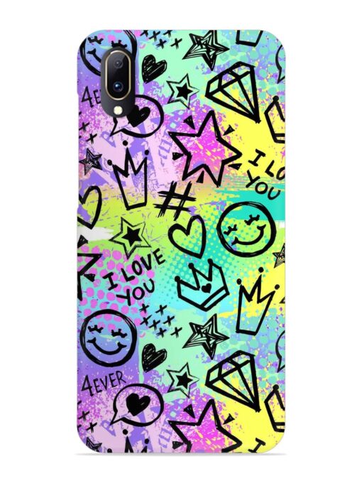 Bright Seamless Pattern Snap Case for Vivo V11 Pro Zapvi