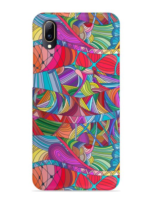 Seamless Patterns Hand Drawn Snap Case for Vivo V11 Pro Zapvi