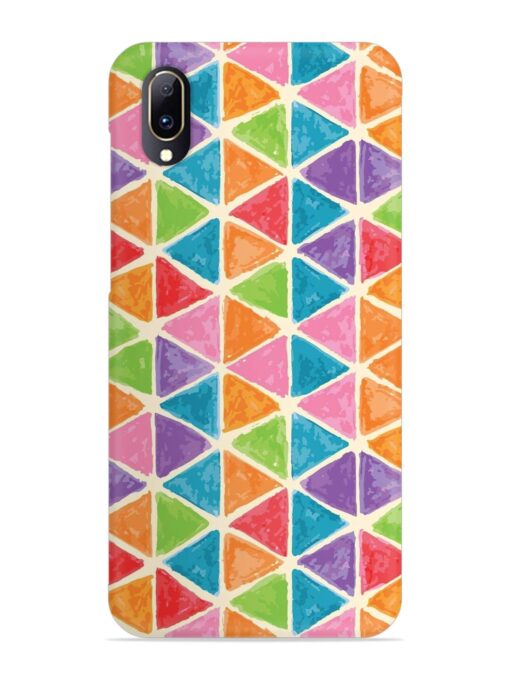 Seamless Colorful Isometric Snap Case for Vivo V11 Pro Zapvi