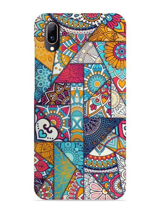 Patchwork Pattern Vintage Snap Case for Vivo V11 Pro Zapvi