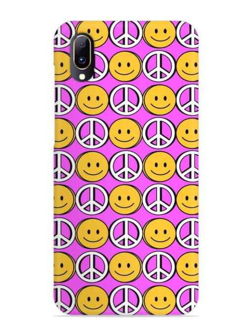 Smiley Face Peace Snap Case for Vivo V11 Pro Zapvi