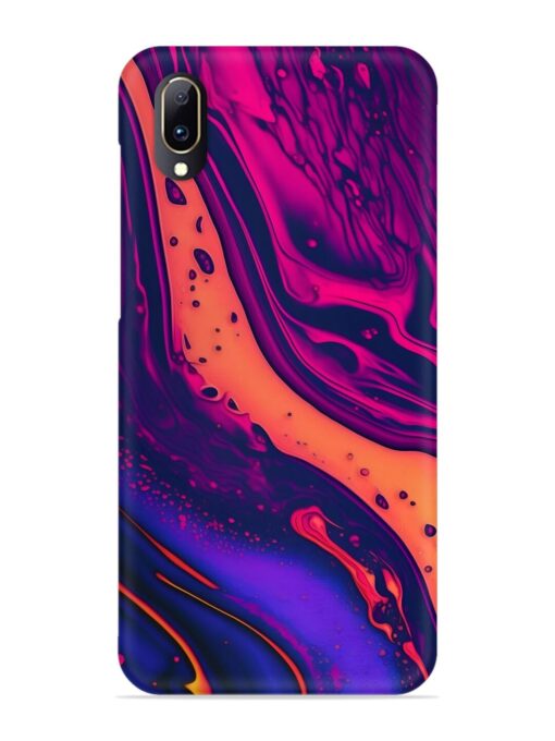 Fluid Blue Pink Art Snap Case for Vivo V11 Pro Zapvi