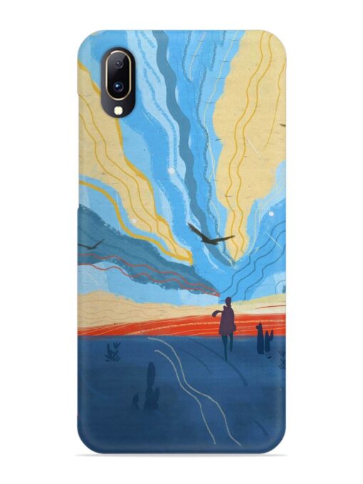 Minimal Abstract Landscape Snap Case for Vivo V11 Pro Zapvi