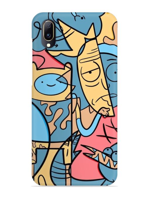 Silly Face Doodle Snap Case for Vivo V11 Pro Zapvi