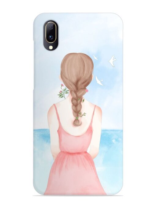 Watercolor Girl Vector Snap Case for Vivo V11 Pro Zapvi