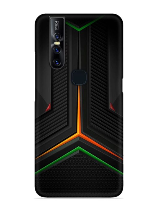 Orange Triangle Light Snap Case for Vivo V15 Zapvi