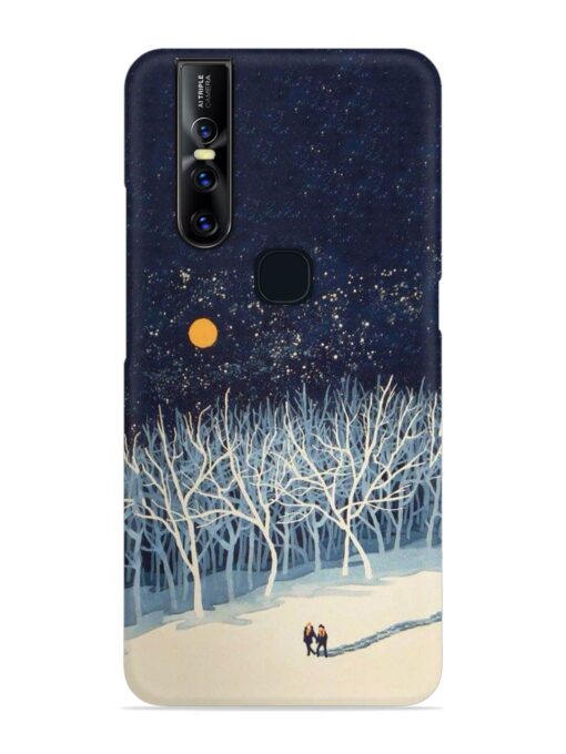 Full Moon Snowshoe Tour Snap Case for Vivo V15 Zapvi