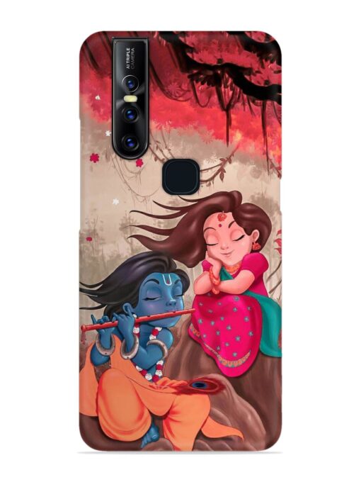 Radhe Krishna Water Art Snap Case for Vivo V15 Zapvi