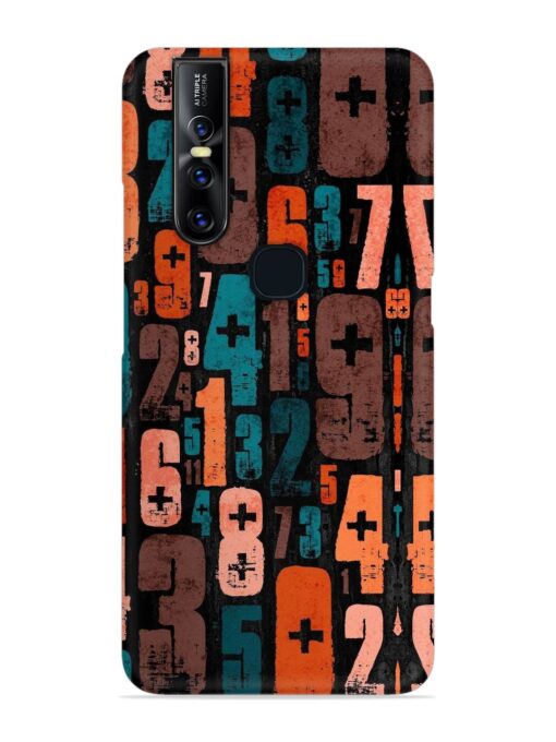 0 To 9 Art Snap Case for Vivo V15 Zapvi