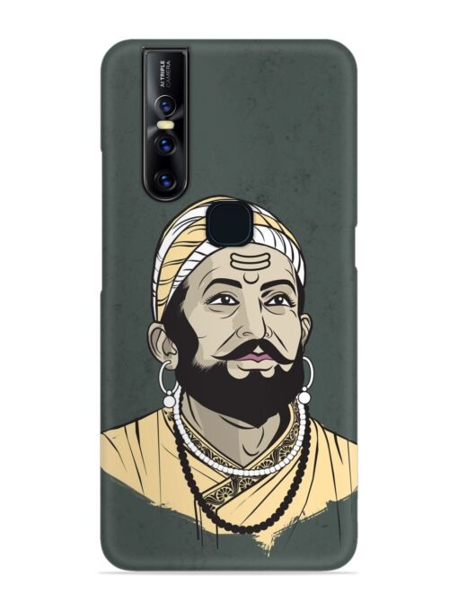 Shivaji Maharaj Vector Art Snap Case for Vivo V15 Zapvi