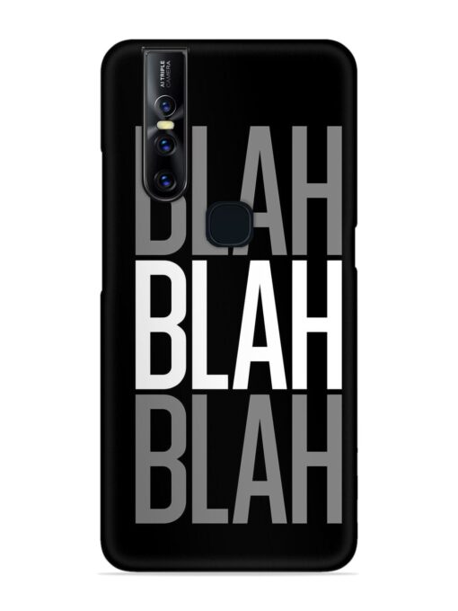 Blah Blah Blah Wallpaper Snap Case for Vivo V15 Zapvi