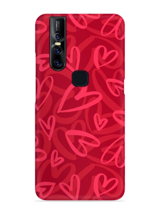 Seamless Romantic Pattern Snap Case for Vivo V15 Zapvi