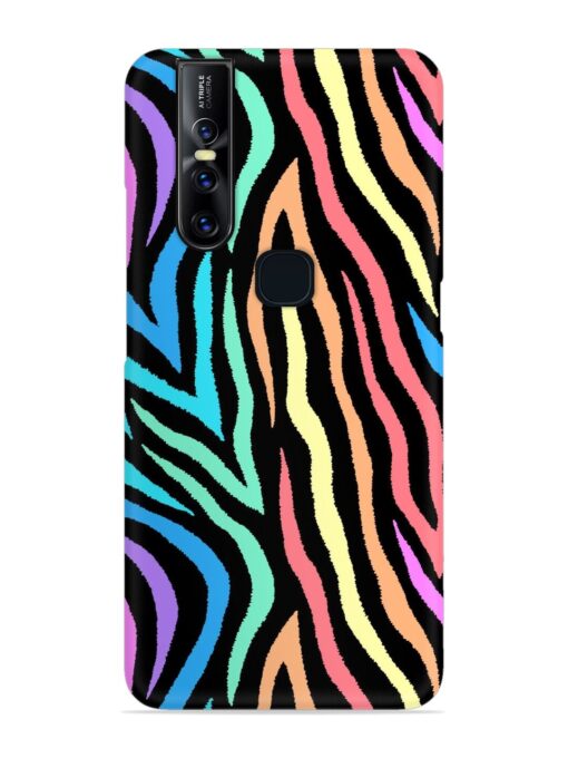 Colorful Abstract Zebra Snap Case for Vivo V15