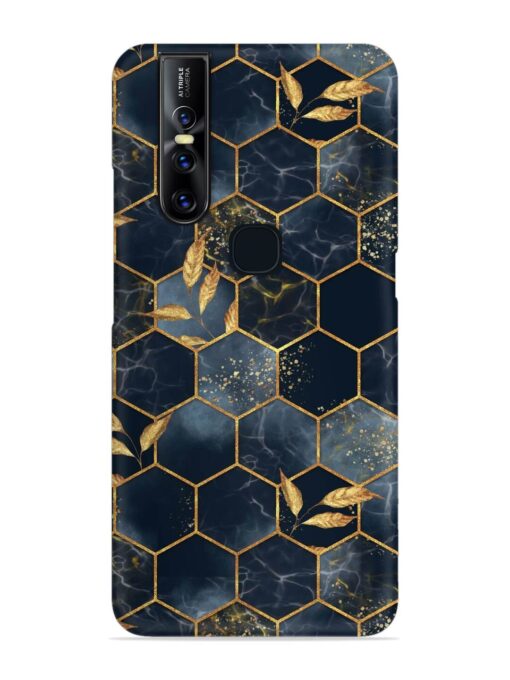 Marble Hexagon Seamless Snap Case for Vivo V15 Zapvi