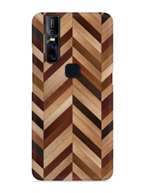 Seamless Wood Parquet Snap Case for Vivo V15 Zapvi