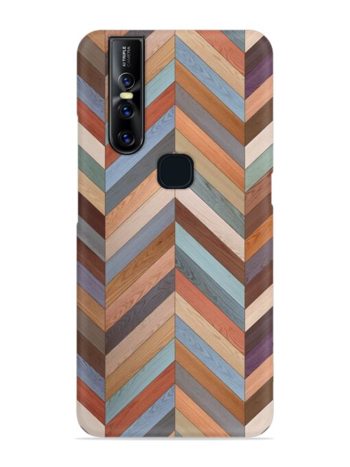 Seamless Wood Parquet Snap Case for Vivo V15 Zapvi