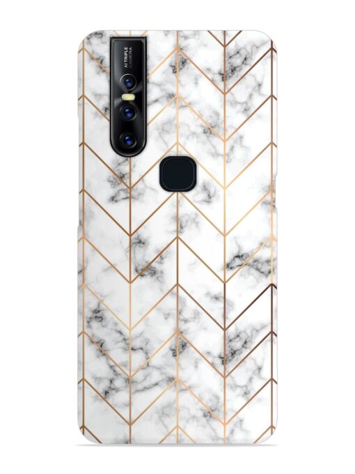 Vector Marble Texture Snap Case for Vivo V15 Zapvi