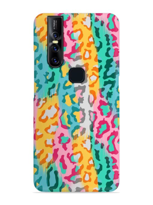 Seamless Vector Colorful Snap Case for Vivo V15 Zapvi