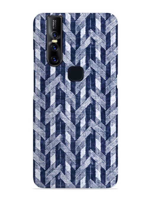 Abstract Herringbone Motif Snap Case for Vivo V15