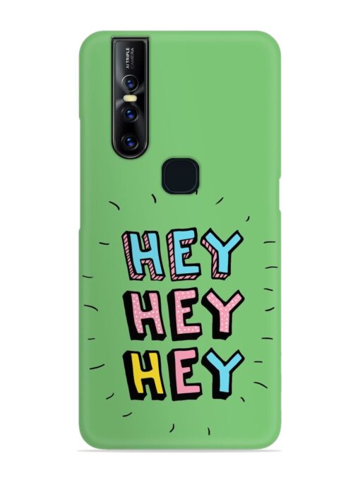 Hey Vector Cartoon Snap Case for Vivo V15 Zapvi