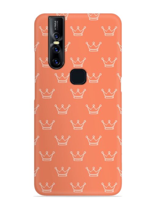 Hand Drawn Crown Snap Case for Vivo V15 Zapvi