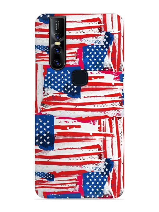 Usa Flag Seamless Snap Case for Vivo V15