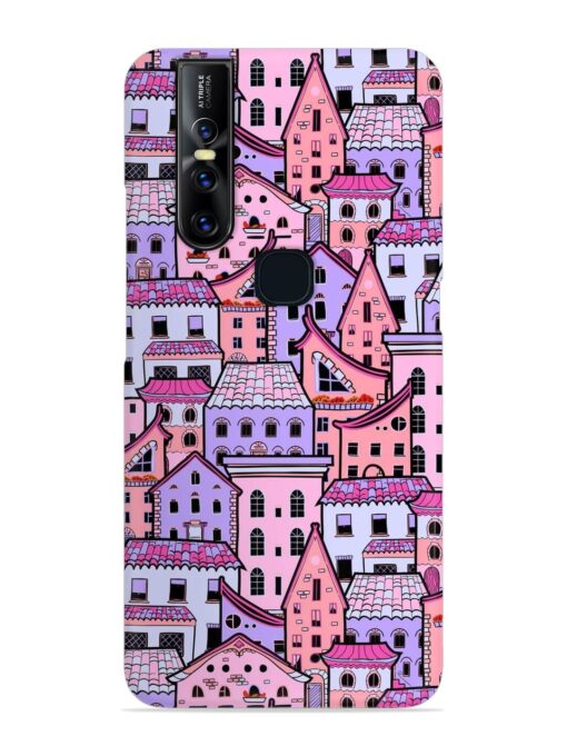 Seamless Pattern Houses Snap Case for Vivo V15 Zapvi