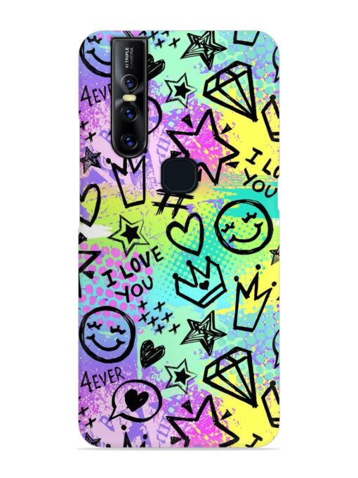 Bright Seamless Pattern Snap Case for Vivo V15