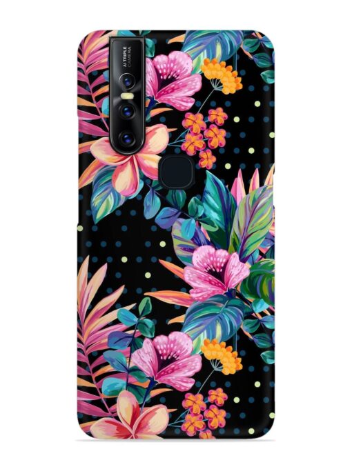 Seamless Floral Pattern Snap Case for Vivo V15