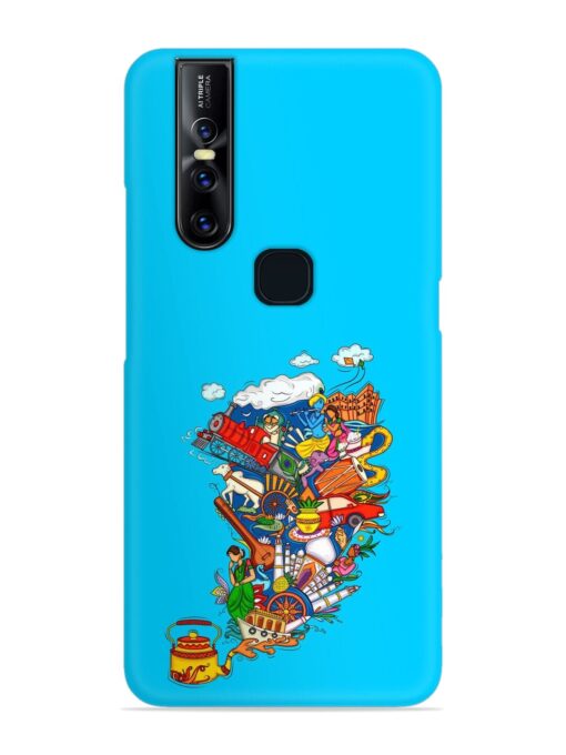 Vector Design Indian Snap Case for Vivo V15 Zapvi