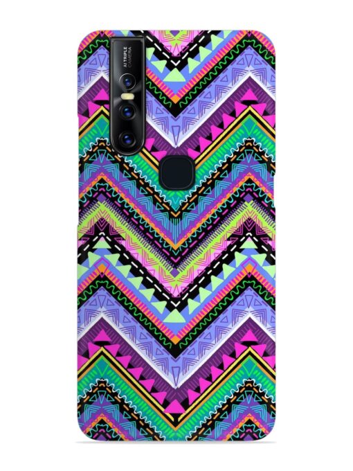 Tribal Aztec Print Snap Case for Vivo V15 Zapvi